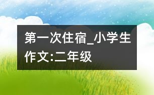 第一次住宿_小學(xué)生作文:二年級