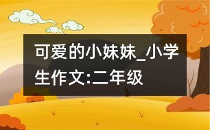 可愛(ài)的小妹妹_小學(xué)生作文:二年級(jí)