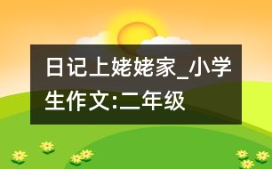 日記上姥姥家_小學生作文:二年級