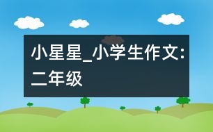 小星星_小學生作文:二年級