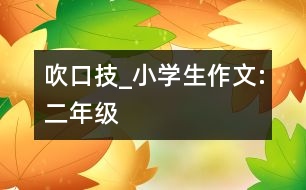 吹口技_小學(xué)生作文:二年級