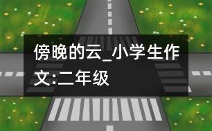 傍晚的云_小學(xué)生作文:二年級