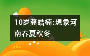 10歲龔皓楠:想象河南,春夏秋冬