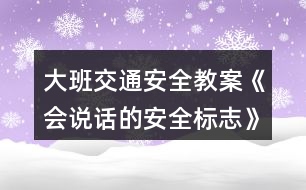 大班交通安全教案《會(huì)說(shuō)話的安全標(biāo)志》反思