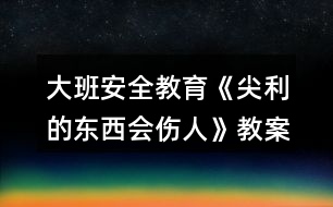 大班安全教育《尖利的東西會(huì)傷人》教案