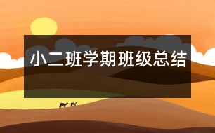 小二班學(xué)期班級(jí)總結(jié)