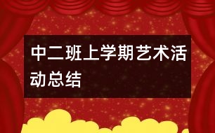 中二班上學期藝術活動總結(jié)