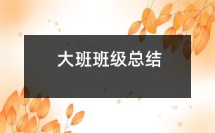 大班班級(jí)總結(jié)