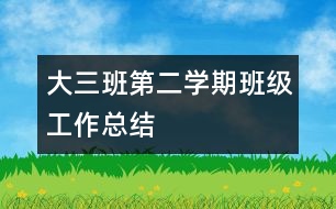 大三班第二學(xué)期班級工作總結(jié)