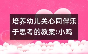 培養(yǎng)幼兒關(guān)心同伴樂于思考的教案:小雞過溪