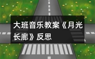 大班音樂教案《月光長廊》反思