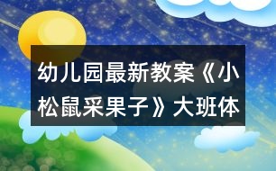 幼兒園最新教案《小松鼠采果子》大班體育音樂反思