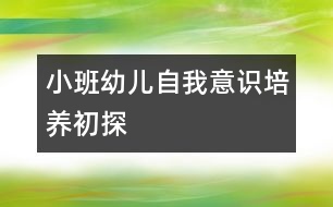 小班幼兒自我意識(shí)培養(yǎng)初探