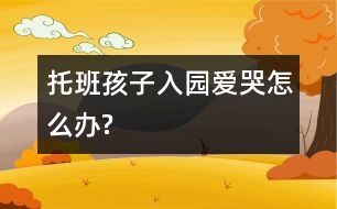 托班孩子入園愛哭怎么辦?