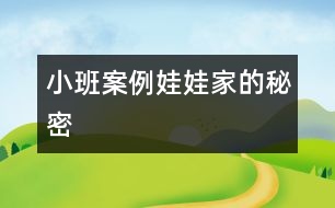 小班案例娃娃家的秘密