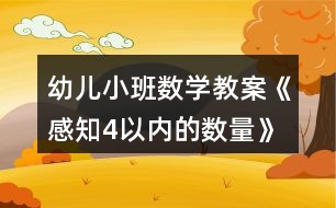 幼兒小班數(shù)學教案《感知4以內(nèi)的數(shù)量》反思