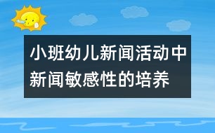 小班幼兒新聞活動(dòng)中新聞敏感性的培養(yǎng)