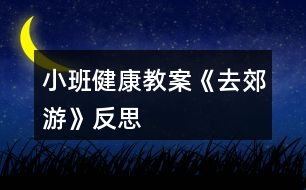 小班健康教案《去郊游》反思