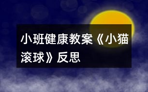 小班健康教案《小貓滾球》反思