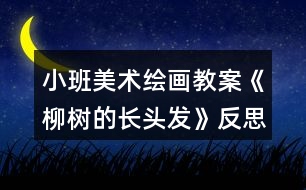 小班美術(shù)繪畫教案《柳樹的長頭發(fā)》反思