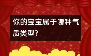 你的寶寶屬于哪種氣質(zhì)類(lèi)型?