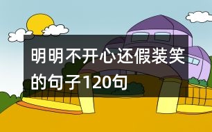 明明不開心還假裝笑的句子120句