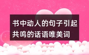 書中動人的句子,引起共鳴的話語,唯美詞句,有新意207句