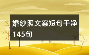 婚紗照文案短句干凈145句