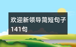 歡迎新領(lǐng)導(dǎo)簡短句子141句