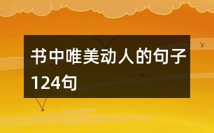 書中唯美動人的句子124句