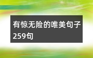 有驚無(wú)險(xiǎn)的唯美句子259句