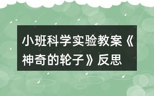 小班科學實驗教案《神奇的輪子》反思