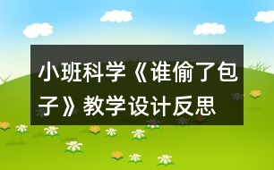 小班科學(xué)《誰偷了包子》教學(xué)設(shè)計反思