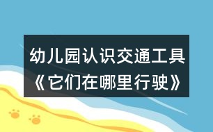 幼兒園認(rèn)識(shí)交通工具《它們?cè)谀睦镄旭偂沸“嗫茖W(xué)教案特征分類(lèi)反思