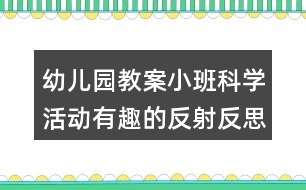 幼兒園教案小班科學(xué)活動有趣的反射反思