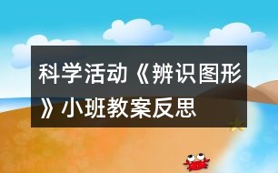 科學活動《辨識圖形》小班教案反思