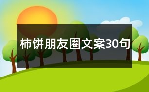 柿餅朋友圈文案30句