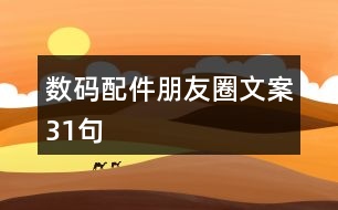 數(shù)碼配件朋友圈文案31句