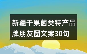 新疆干果、菌類特產(chǎn)品牌朋友圈文案30句