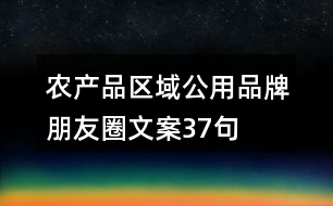 農(nóng)產(chǎn)品區(qū)域公用品牌朋友圈文案37句