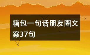 箱包一句話朋友圈文案37句