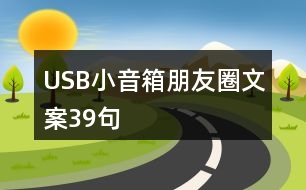 USB小音箱朋友圈文案39句