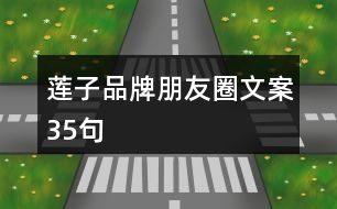 蓮子品牌朋友圈文案35句