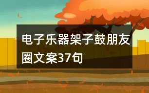 電子樂器架子鼓朋友圈文案37句