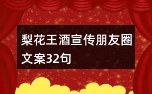 梨花王酒宣傳朋友圈文案32句