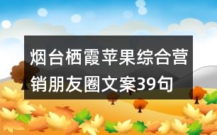 煙臺(tái)棲霞蘋果綜合營銷朋友圈文案39句