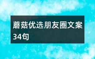 蘑菇優(yōu)選朋友圈文案34句