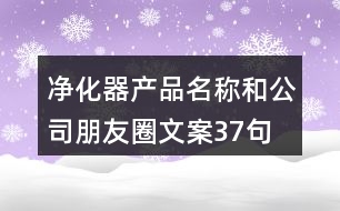 凈化器產(chǎn)品名稱和公司朋友圈文案37句