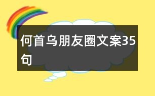 何首烏朋友圈文案35句