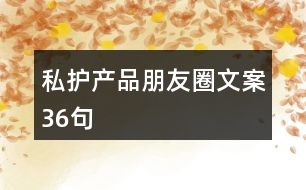 私護(hù)產(chǎn)品朋友圈文案36句